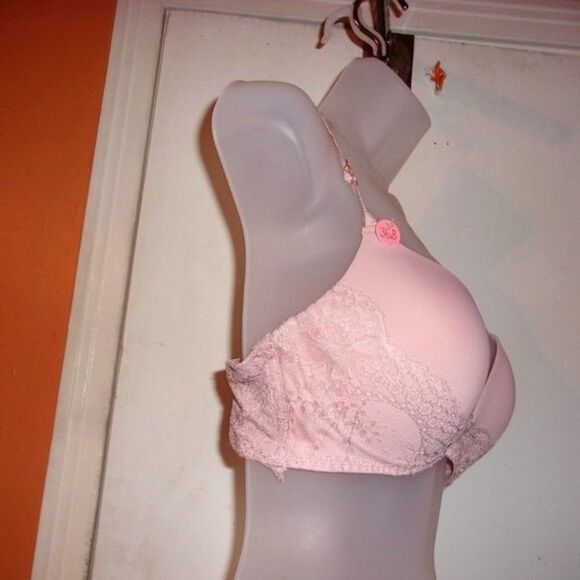 Youmita Misty Rose Lace Soft Cup Demi 36C Bra NWT - Picture 8 of 12